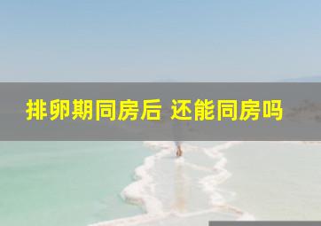 排卵期同房后 还能同房吗